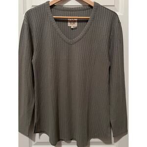 Chaser Waffle Knit Army Green Shirt, Women's Size M, NWOT